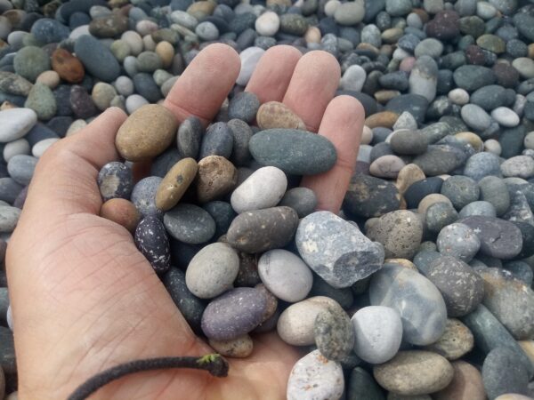 Multicolor Beach Pebble Gravel Small (3/4 inch)